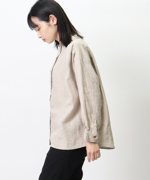 D*g*y(ディージーワイ)の「∴【 D*g*y / ディージーワイ 】リネンオックス ダブルボタン ブラウス D8399 DEC(シャツ/ブラウス・レディース・ブラック/ホワイト/ナチュラル・M/L)」の17枚目の写真