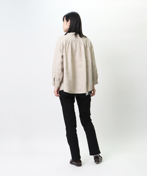 D*g*y(ディージーワイ)の「∴【 D*g*y / ディージーワイ 】リネンオックス ダブルボタン ブラウス D8399 DEC(シャツ/ブラウス・レディース・ブラック/ホワイト/ナチュラル・M/L)」の20枚目の写真