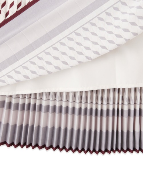 PROPORTION BODY DRESSING（プロポーションボディドレッシング）の「プリーツレトロ柄ワンピース / 1211240916（ワンピース・レディース・ベージュ/グリーン・MEDIUM/SMALL）」の7枚目の写真