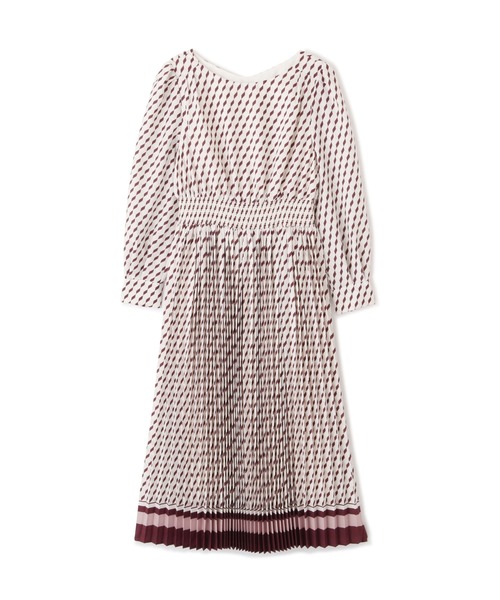 PROPORTION BODY DRESSING（プロポーションボディドレッシング）の「プリーツレトロ柄ワンピース / 1211240916（ワンピース・レディース・ベージュ/グリーン・MEDIUM/SMALL）」の13枚目の写真