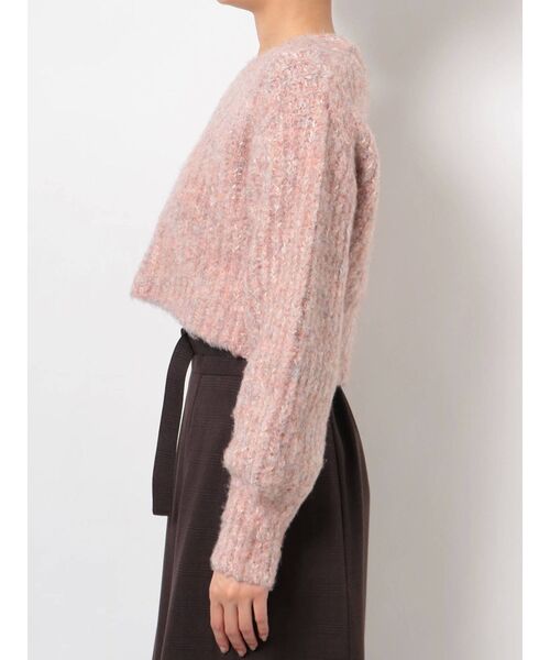 dazzlin（ダズリン）の「シュガークロップドニットトップス（ニット/セーター・レディース・ベージュ/グレー/ピンク/ブルー・FREE）」の16枚目の写真