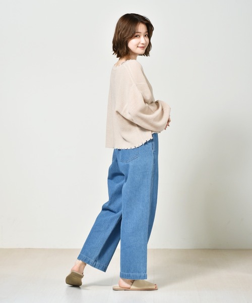 RETRO GIRL(レトロガール)の「ダメージカラフルニットカーデ(カーディガン/ボレロ・レディース・アイボリー/グリーン/ブラック/レッド/ブルー・FREE)」の22枚目の写真