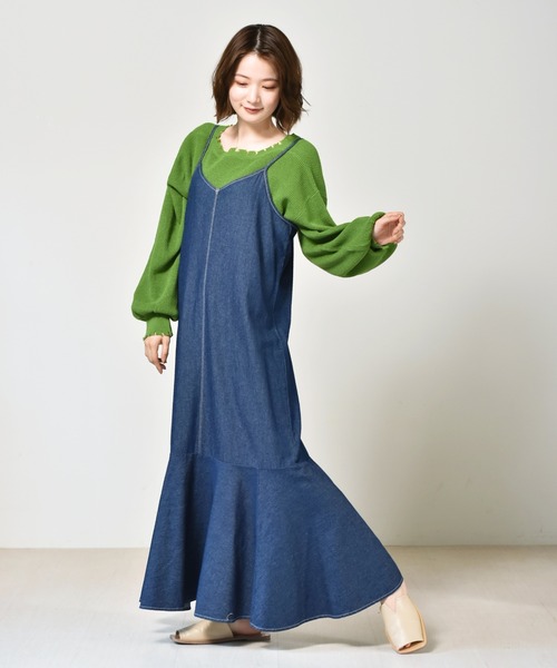 RETRO GIRL(レトロガール)の「ダメージカラフルニットカーデ(カーディガン/ボレロ・レディース・アイボリー/グリーン/ブラック/レッド/ブルー・FREE)」の9枚目の写真