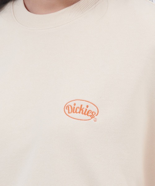 Dickies(ディッキーズ)の「Dickies/ディッキーズ 刺繍ロゴ裏毛クルーネック/バックプリント 長袖カットソー スリット チュニック(Tシャツ/カットソー・レディース・グリーン/ブラック系その他/オフホワイト/ブラック/ホワイト系その他/グリーン系その他・M/L)」の18枚目の写真