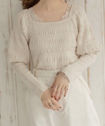 Mysa&Liina | シャーリングニット(ニット/セーター)