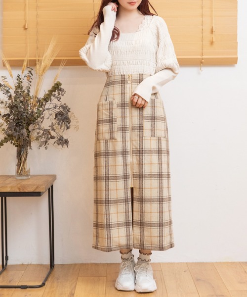 Mysa&Liina(ミーサリーナ)の「シャーリングニット(ニット/セーター・レディース・ブラック/オフホワイト/ラベンダー・M)」の16枚目の写真