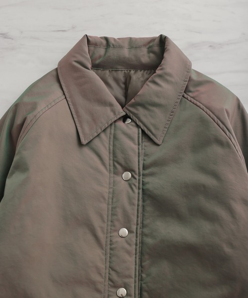 VACANCY（ヴァカンシー）の「タマムシダウンライク中綿コート（ダウンジャケット/コート・レディース・ブラウン/カーキ・FREE）」の7枚目の写真