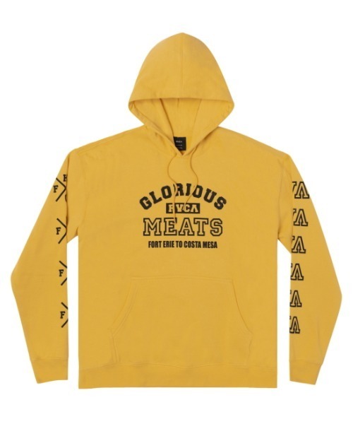 RVCA(ルーカ)の「RVCA メンズ 【MATTY MATHESON COLLECTION】 MATTY HOODIE パーカー【2021年秋冬モデル】/ルーカバックプリントプルオーバーパーカー(パーカー・メンズ・ホワイト/ゴールド/ブラック・LARGE/X-LARGE/MEDIUM/SMALL)」の1枚目の写真