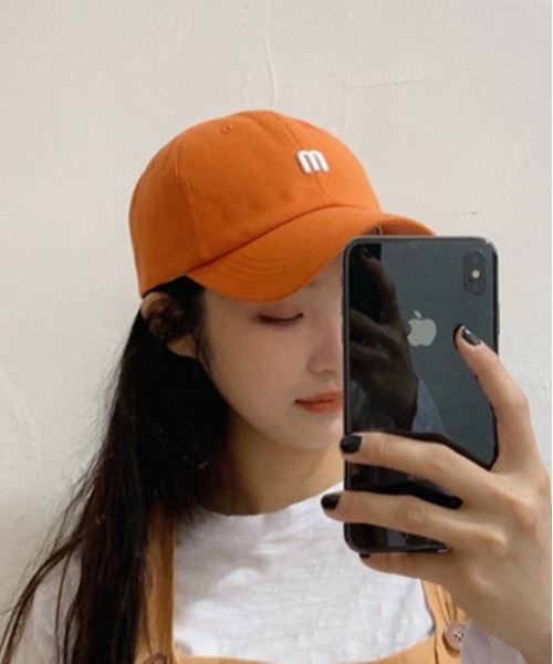 Loco Ocean（ロコオーシャン）の「ワンポイントミニロゴ刺繍付き ベースボールキャップ（キャップ・レディース・オフホワイト/アイボリー/イエロー/ブラック/オレンジ/ブルー・ONE SIZE）」の16枚目の写真