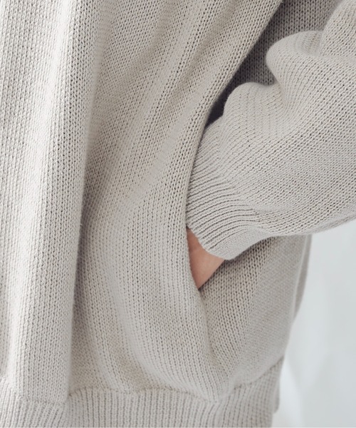 CPCM(シーピーシーエム)の「強撚カーディガン(カーディガン/ボレロ・メンズ・チャコールグレー/グレイッシュベージュ/グレー/ブルー・FREE)」の15枚目の写真