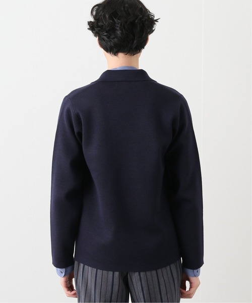 EDIFICE(エディフィス)の「ミラノリブ ダブル ジャケット(カーディガン/ボレロ・メンズ・ブラック/ネイビー・MEDIUM/LARGE)」の15枚目の写真