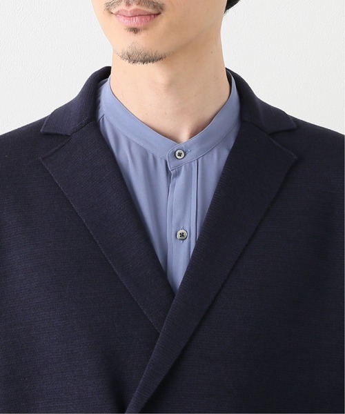 EDIFICE(エディフィス)の「ミラノリブ ダブル ジャケット(カーディガン/ボレロ・メンズ・ブラック/ネイビー・MEDIUM/LARGE)」の3枚目の写真
