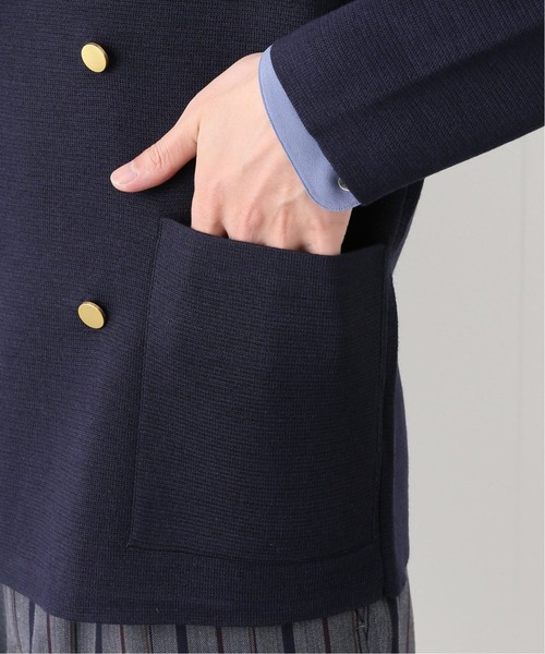 EDIFICE(エディフィス)の「ミラノリブ ダブル ジャケット(カーディガン/ボレロ・メンズ・ブラック/ネイビー・MEDIUM/LARGE)」の14枚目の写真