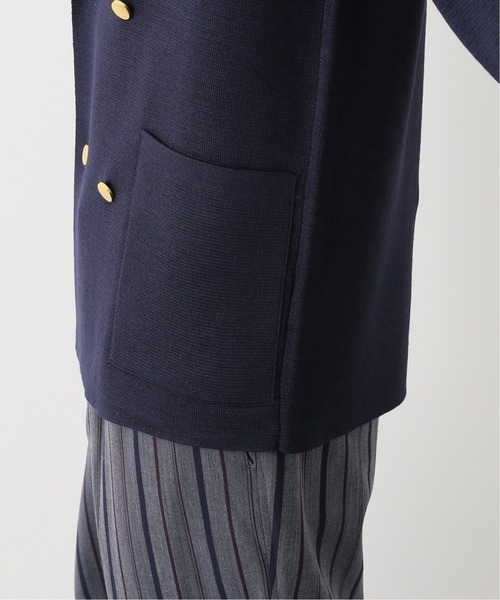 EDIFICE(エディフィス)の「ミラノリブ ダブル ジャケット(カーディガン/ボレロ・メンズ・ブラック/ネイビー・MEDIUM/LARGE)」の11枚目の写真