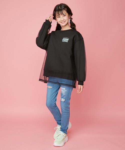 JENNI love(ジェニィラブ)の「シリコンワッペン厚底スニーカー(スニーカー・キッズ・ミント/オフホワイト/ラベンダー/ブラック・23cm/22cm/24cm)」の9枚目の写真