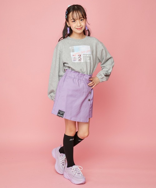 JENNI love(ジェニィラブ)の「シリコンワッペン厚底スニーカー(スニーカー・キッズ・ミント/オフホワイト/ラベンダー/ブラック・23cm/22cm/24cm)」の13枚目の写真