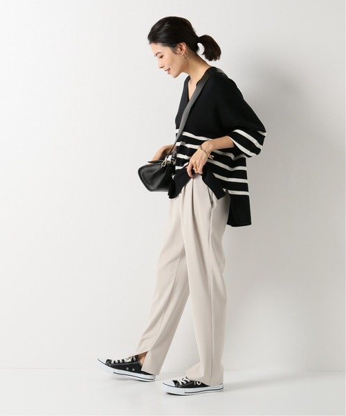 IENA（イエナ）の「ダブルクロスイージーパンツ◆（その他パンツ・レディース・ブラック/オートミール・40/38/36/34）」の8枚目の写真