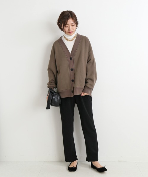 iena ダブルクロスイージーパンツ　36 裾スリット IENA（イエナ）の「ダブルクロスイージーパンツ◇（その他パンツ