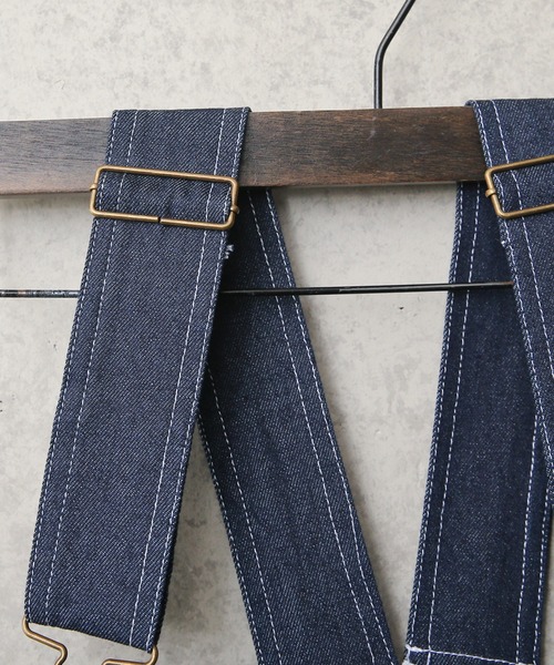 WAIPER.inc（ワイパーインク）の「UNIVERSAL OVERALL×L.L.WOOD エプロン付き ローバックオーバーオール【U2111804RS】（サロペット/オーバーオール・メンズ・ノンウォッシュ・M/L/XL）」の5枚目の写真