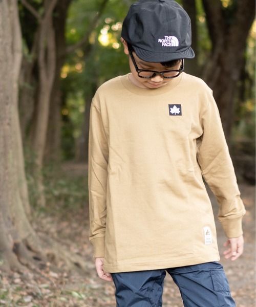 LOGOS(ロゴス)の「【30】〔LOGOS/ロゴス〕裏毛ベーシッククルーネックスウェット(スウェット・キッズ・ベージュ/杢グレー/ブラック・160/150/140/130)」の9枚目の写真
