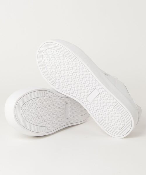 POLO RALPH LAUREN（ポロ ラルフ ローレン）の「POLO RALPH LAUREN/ポロラルフローレン PLATFORM  厚底 スニーカー 103184（スニーカー・キッズ・ホワイト×グレー・23.0cm/23.5cm）」の3枚目の写真