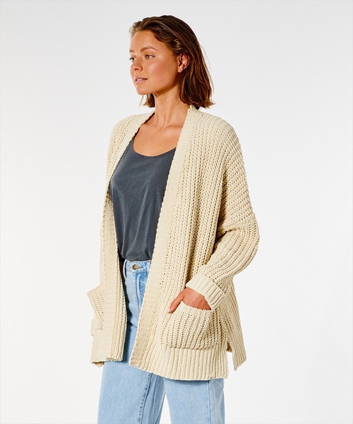 rip curl(リップカール)の「【RIPCURL / リップカール】SAFARI SUN CARDI レディースカーディガン(カーディガン/ボレロ・レディース・サンドベージュ/キャメル・LARGE/MEDIUM/SMALL)」の4枚目の写真