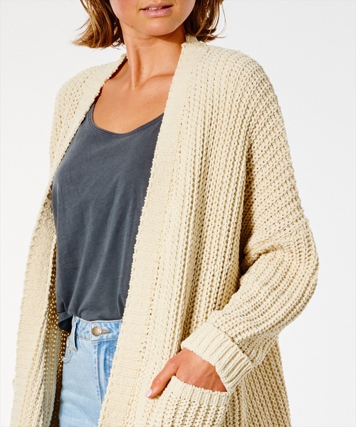 rip curl(リップカール)の「【RIPCURL / リップカール】SAFARI SUN CARDI レディースカーディガン(カーディガン/ボレロ・レディース・サンドベージュ/キャメル・LARGE/MEDIUM/SMALL)」の6枚目の写真