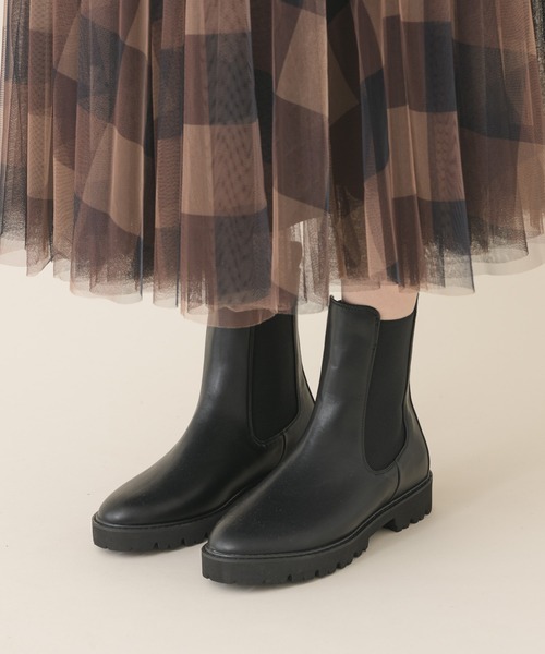 Paradise Picnic（パラダイスピクニック）の「サイドゴアブーツ（ブーツ・レディース・ブラック/ベージュ・MEDIUM/LARGE）」の17枚目の写真