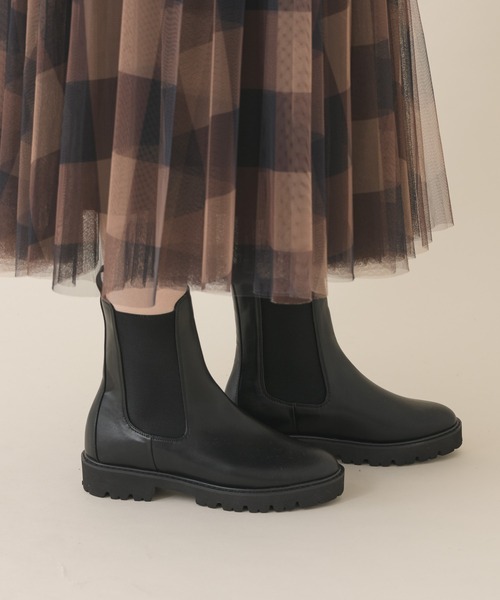 Paradise Picnic（パラダイスピクニック）の「サイドゴアブーツ（ブーツ・レディース・ブラック/ベージュ・MEDIUM/LARGE）」の8枚目の写真