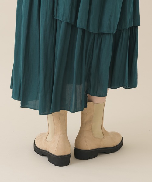 Paradise Picnic（パラダイスピクニック）の「サイドゴアブーツ（ブーツ・レディース・ブラック/ベージュ・MEDIUM/LARGE）」の9枚目の写真