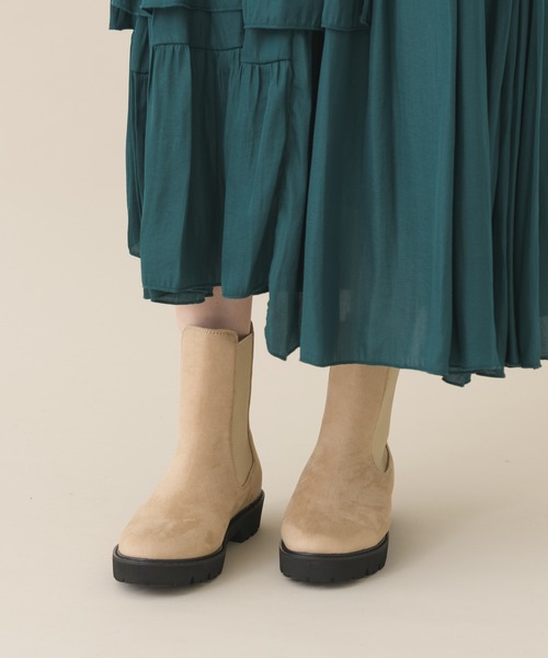 Paradise Picnic（パラダイスピクニック）の「サイドゴアブーツ（ブーツ・レディース・ブラック/ベージュ・MEDIUM/LARGE）」の15枚目の写真