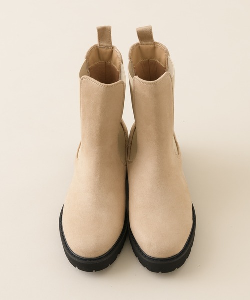 Paradise Picnic（パラダイスピクニック）の「サイドゴアブーツ（ブーツ・レディース・ブラック/ベージュ・MEDIUM/LARGE）」の5枚目の写真