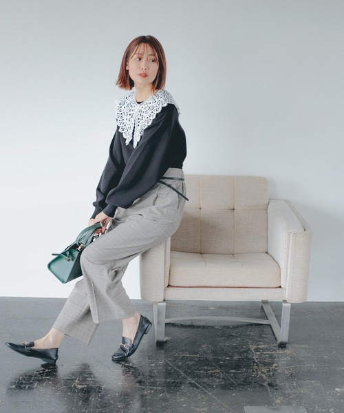 GLOBAL WORK(グローバルワーク)の「アッタカウツクシストレートガラ/215867(その他パンツ・レディース・ダークブラウン/ネイビー/ライトベージュ/ホワイト系その他3・SMALL/MEDIUM/LARGE/X-SMALL)」の19枚目の写真