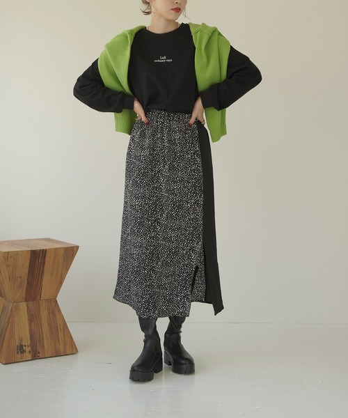 Lull（ルル）の「【Lull / ルル】Lullロゴ刺繍ロンT（Tシャツ/カットソー・レディース・ホワイト/ブラック・ONESIZE）」の17枚目の写真