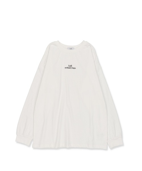 Lull（ルル）の「【Lull / ルル】Lullロゴ刺繍ロンT（Tシャツ/カットソー・レディース・ホワイト/ブラック・ONESIZE）」の21枚目の写真