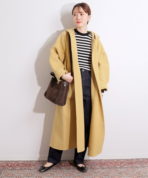 IENA LA BOUCLE（イエナラブークル）の「IENA LA BOUCLE ダブルフェイスフードコート◆（その他アウター・レディース・イエロー・38）」の8枚目の写真