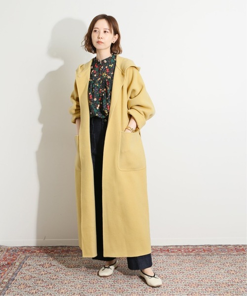 IENA LA BOUCLE ダブルフェイスフードコート◇