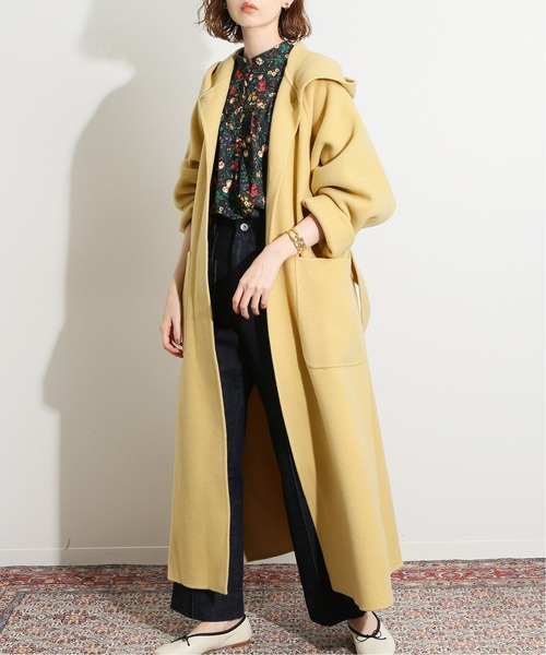IENA LA BOUCLE（イエナラブークル）の「IENA LA BOUCLE ダブルフェイスフードコート◆（その他アウター・レディース・イエロー・38）」の15枚目の写真