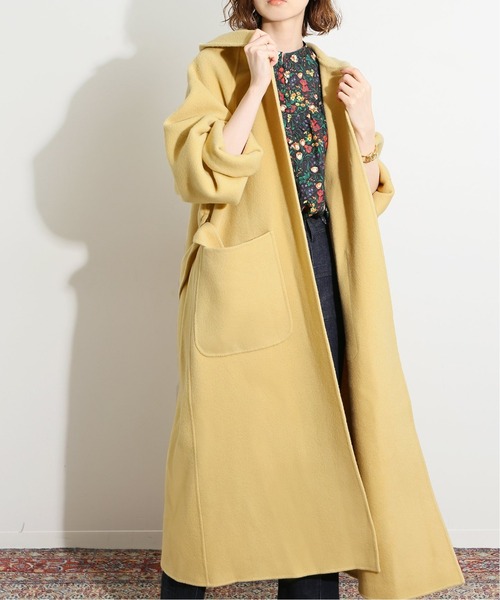 IENA LA BOUCLE（イエナラブークル）の「IENA LA BOUCLE ダブルフェイスフードコート◆（その他アウター・レディース・イエロー・38）」の6枚目の写真