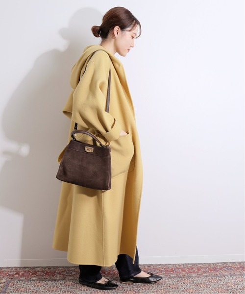 IENA LA BOUCLE（イエナラブークル）の「IENA LA BOUCLE ダブルフェイスフードコート◆（その他アウター・レディース・イエロー・38）」の4枚目の写真