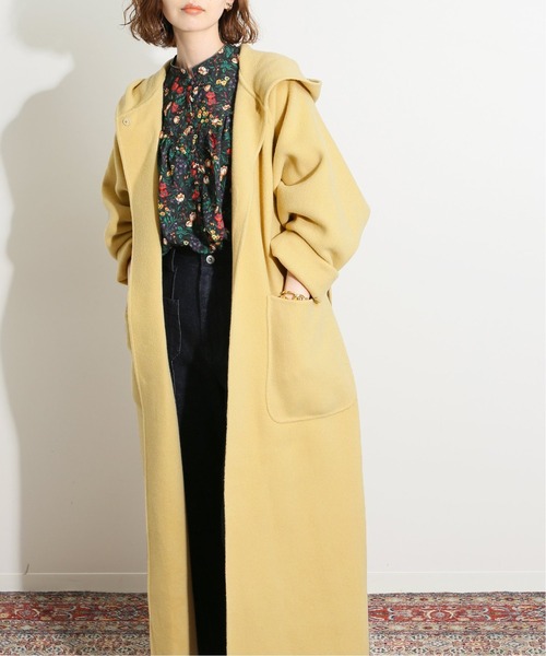IENA LA BOUCLE（イエナラブークル）の「IENA LA BOUCLE ダブルフェイスフードコート◆（その他アウター・レディース・イエロー・38）」の3枚目の写真