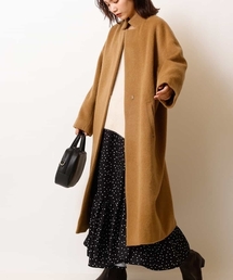 【a.v.v Charme】スタンドカラーシャギーロングコート