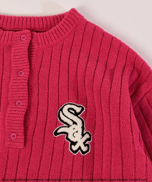 BACK TO THE FIELD(バック トゥー ザ フィールド)の「【MLB】ニットチュニックロゴワンピース(ワンピース・レディース・ピンク/ライトグレー/ネイビー・FREE)」の5枚目の写真