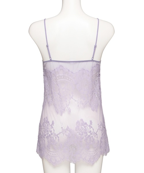 Chut! INTIMATES(シュットインティメイツ)の「シアーライトブラ ロングキャミソール (C356)(その他アンダーウェア/インナー・レディース・ライトグレー/ブラック/パープル・80/90/85)」の5枚目の写真