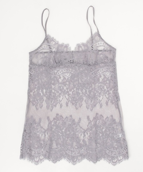 Chut! INTIMATES(シュットインティメイツ)の「シアーライトブラ ロングキャミソール (C356)(その他アンダーウェア/インナー・レディース・ライトグレー/ブラック/パープル・80/90/85)」の7枚目の写真