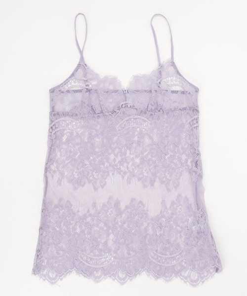 Chut! INTIMATES(シュットインティメイツ)の「シアーライトブラ ロングキャミソール (C356)(その他アンダーウェア/インナー・レディース・ライトグレー/ブラック/パープル・80/90/85)」の8枚目の写真