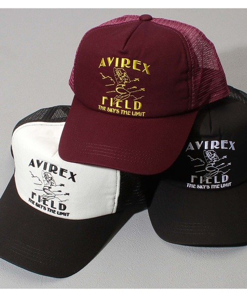 AVIREX(アヴィレックス)の「AVIREX GIRL MESH CAP(キャップ・メンズ・ホワイト/ブラック/ワイン・FREE)」の3枚目の写真