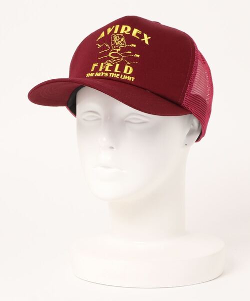 AVIREX(アヴィレックス)の「AVIREX GIRL MESH CAP(キャップ・メンズ・ホワイト/ブラック/ワイン・FREE)」の10枚目の写真