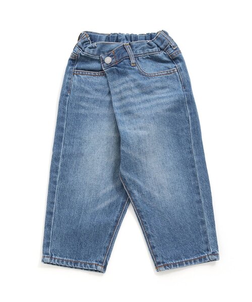 F.O.U（エフオーユー）の「ラップデニム 10分丈（その他パンツ・キッズ・ネイビー/ブルー/キナリ・100/110/120/130/140）」の3枚目の写真
