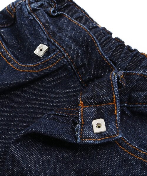 F.O.U（エフオーユー）の「ラップデニム 10分丈（その他パンツ・キッズ・ネイビー/ブルー/キナリ・100/110/120/130/140）」の9枚目の写真